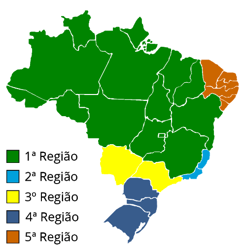 Entenda quantos tribunais regionais federais existem no Brasil