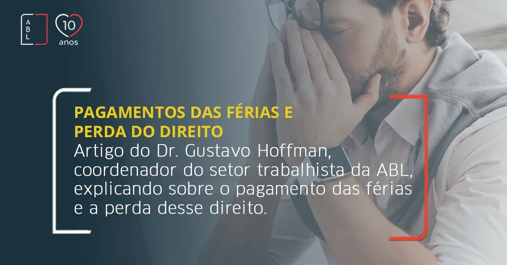 PAGAMENTO DAS FERIAS