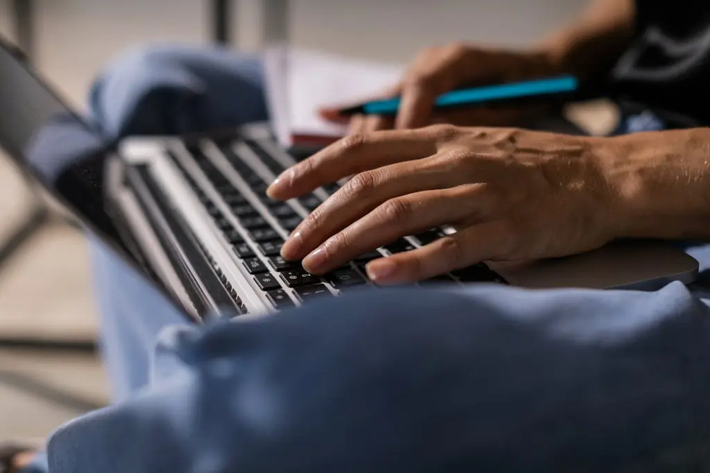 pessoa usando notebook para saber sobre o cumprimento de exigência do INSS